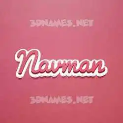 navman in Red Scribble style - 3D name wallpaper