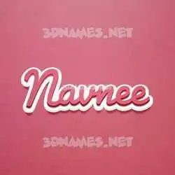 navnee in Red Scribble style - 3D name wallpaper