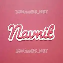 navnit in Red Scribble style - 3D name wallpaper