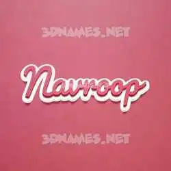 navroop in Red Scribble style - 3D name wallpaper