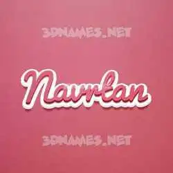 navrtan in Red Scribble style - 3D name wallpaper