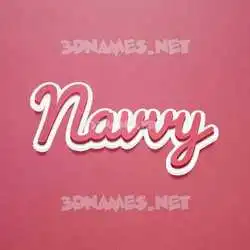 navvy in Red Scribble style - 3D name wallpaper