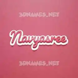 navyasree in Red Scribble style - 3D name wallpaper