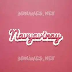 navyavinay in Red Scribble style - 3D name wallpaper