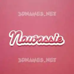 nawassie in Red Scribble style - 3D name wallpaper