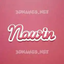 nawin in Red Scribble style - 3D name wallpaper