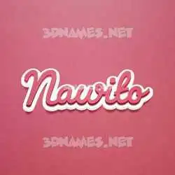 nawito in Red Scribble style - 3D name wallpaper