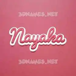 nayaka in Red Scribble style - 3D name wallpaper