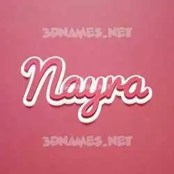 nayra in Red Scribble style - 3D name wallpaper