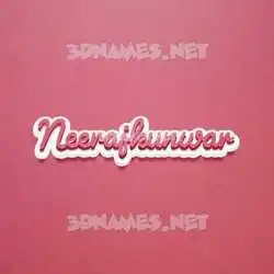neerajkunwar in Red Scribble style - 3D name wallpaper