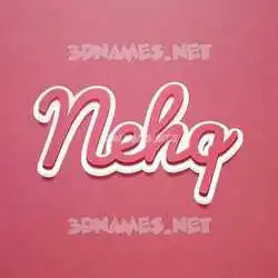 nehq in Red Scribble style - 3D name wallpaper