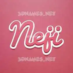 neji in Red Scribble style - 3D name wallpaper