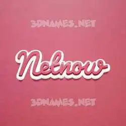 netnow in Red Scribble style - 3D name wallpaper