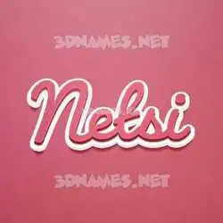netsi in Red Scribble style - 3D name wallpaper