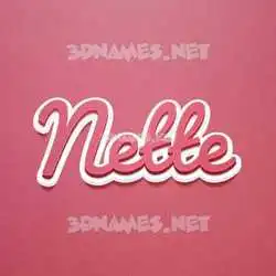 nette in Red Scribble style - 3D name wallpaper