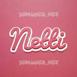 netti in Red Scribble style - 3D name wallpaper
