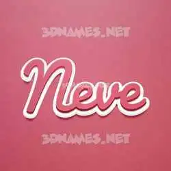 neve in Red Scribble style - 3D name wallpaper