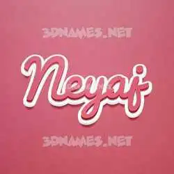 neyaj in Red Scribble style - 3D name wallpaper