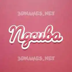 ngcuba in Red Scribble style - 3D name wallpaper