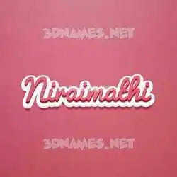niraimathi in Red Scribble style - 3D name wallpaper