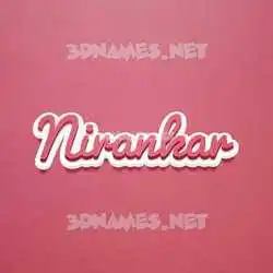 nirankar in Red Scribble style - 3D name wallpaper
