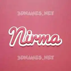 nirma in Red Scribble style - 3D name wallpaper