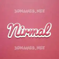 nirmal in Red Scribble style - 3D name wallpaper