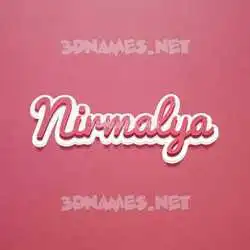 nirmalya in Red Scribble style - 3D name wallpaper