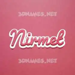 nirmet in Red Scribble style - 3D name wallpaper