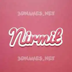 nirmit in Red Scribble style - 3D name wallpaper