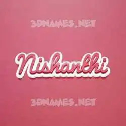 nishanthi in Red Scribble style - 3D name wallpaper