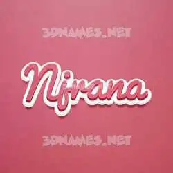 njrana in Red Scribble style - 3D name wallpaper