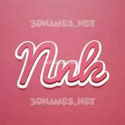 nnk in Red Scribble style - 3D name wallpaper