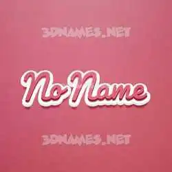 no name in Red Scribble style - 3D name wallpaper