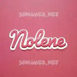 nolene in Red Scribble style - 3D name wallpaper