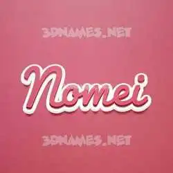 nomei in Red Scribble style - 3D name wallpaper