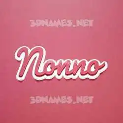 nonno in Red Scribble style - 3D name wallpaper
