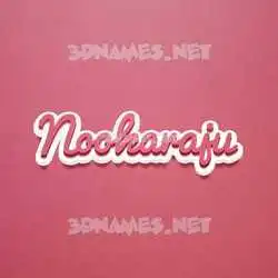 nookaraju in Red Scribble style - 3D name wallpaper