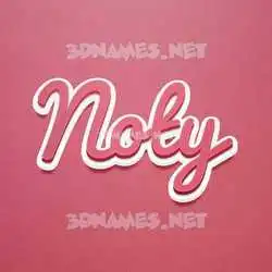 noty in Red Scribble style - 3D name wallpaper