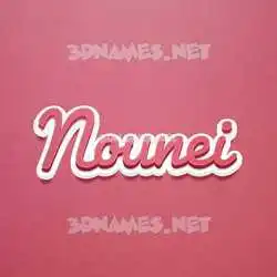 nounei in Red Scribble style - 3D name wallpaper