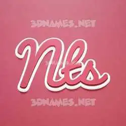 nts in Red Scribble style - 3D name wallpaper