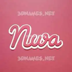 nwa in Red Scribble style - 3D name wallpaper