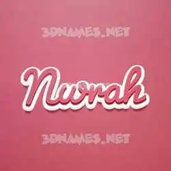 nwrah in Red Scribble style - 3D name wallpaper
