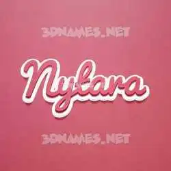nytara in Red Scribble style - 3D name wallpaper