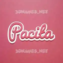 pacita in Red Scribble style - 3D name wallpaper