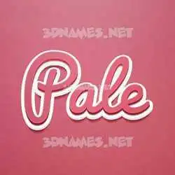pale in Red Scribble style - 3D name wallpaper