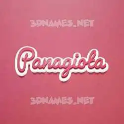 panagiota in Red Scribble style - 3D name wallpaper