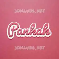 pankak in Red Scribble style - 3D name wallpaper