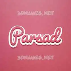 parsad in Red Scribble style - 3D name wallpaper