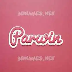 parwin in Red Scribble style - 3D name wallpaper